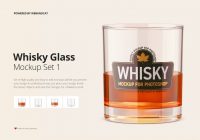 whisky glass mockup