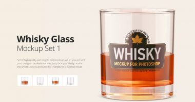 whisky glass mockup