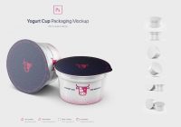 Yogurt cup mockup