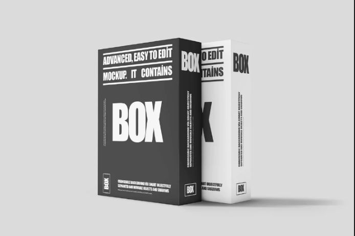 2 Product Boxes Branding Mockups