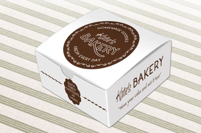 Cake Box Branding Mockup