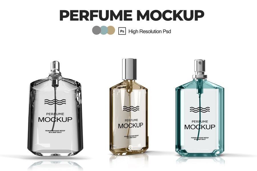 Clean Perfume Branding Mockups