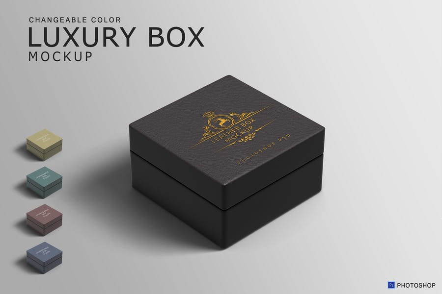 Editable Luxury Box mockups