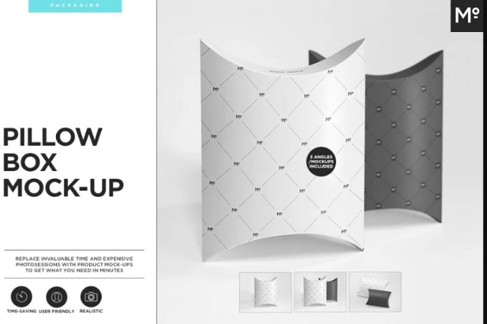 Editable Pillow Box Mockups