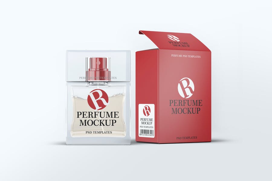Fully Editable Perfume Mockups