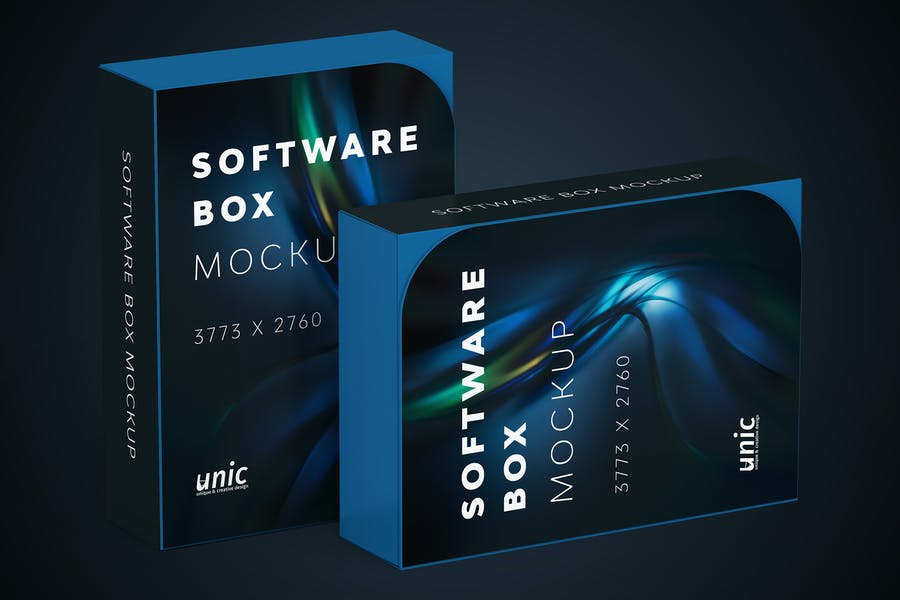 High Quality Software Box Mockups