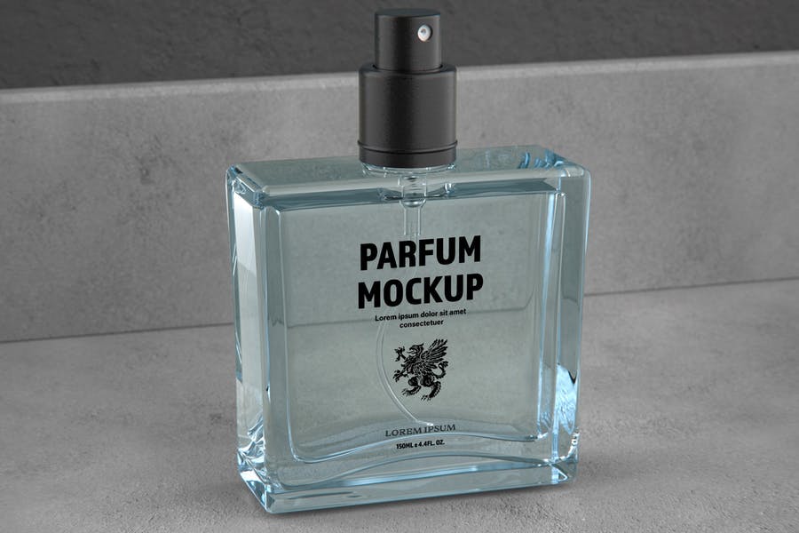 High Resolution Perfume Bottles Mockup