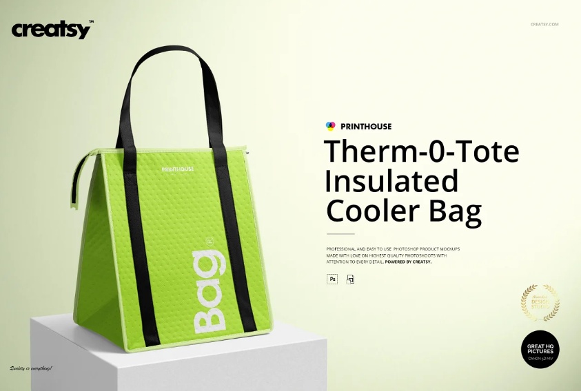 Insulated Delivery Bag Mockups