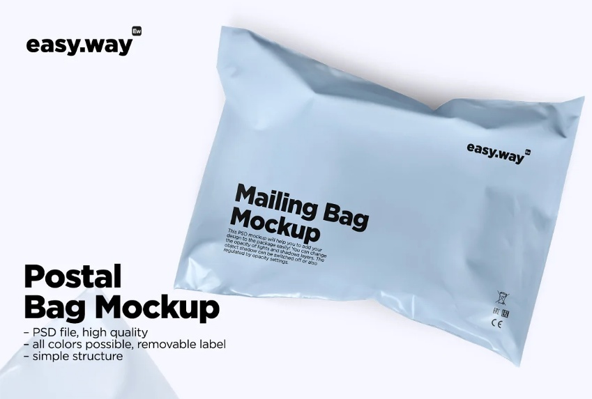Mailing Bag Mockup PSD