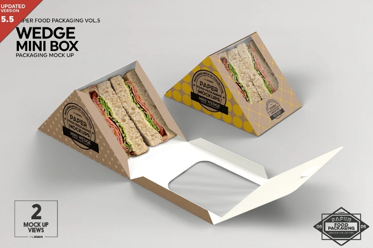 Mini Sanwich Box Mockups