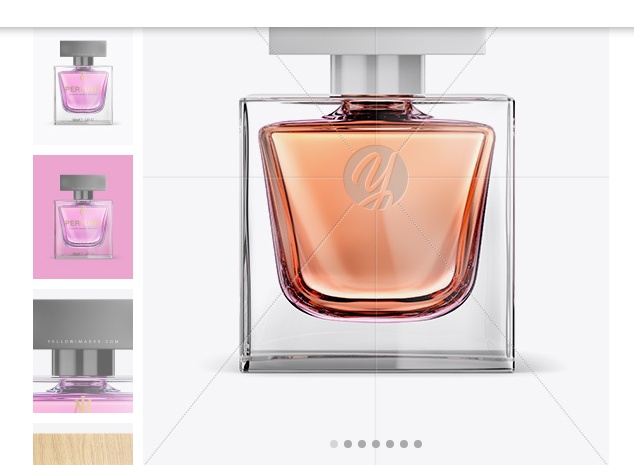 Perfume Front View Mockups