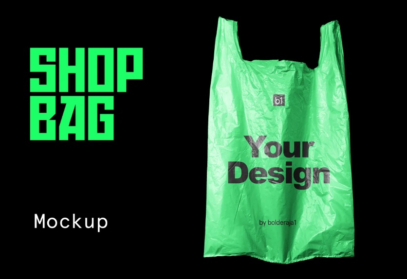 Plastic Shopping Bag Mockups