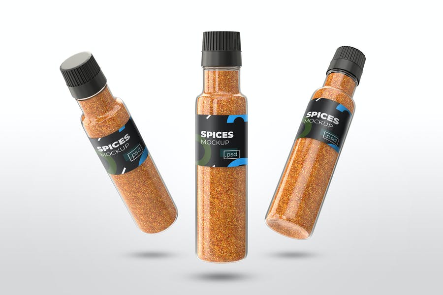 Realistic Spices Branding mockups
