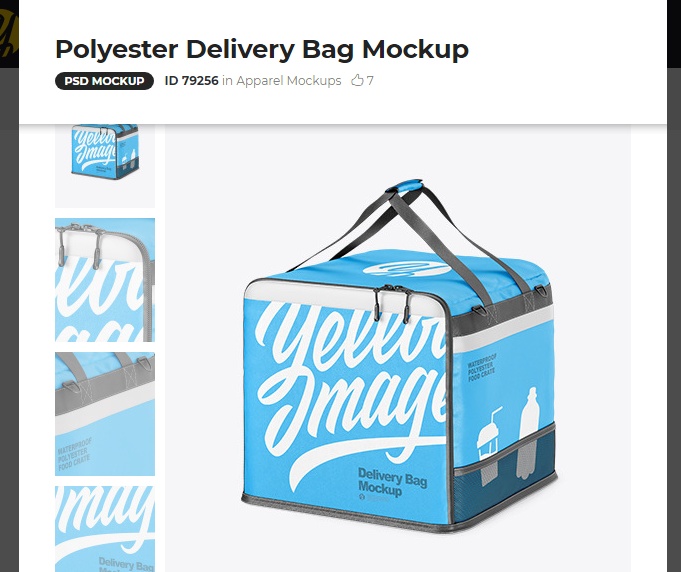 Simple Delivery Bags mockup PSD