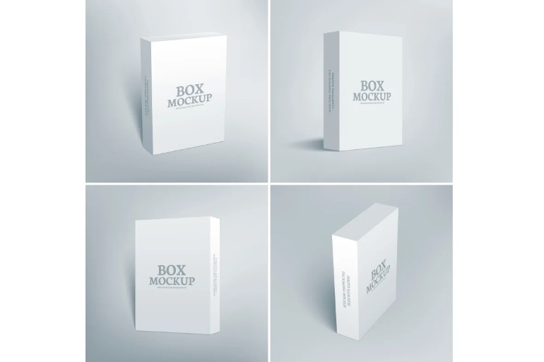 Simple Software Packaging Box Mockups