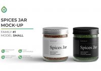 spices jar mockup