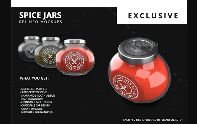 Spice Jar Mockup Pack
