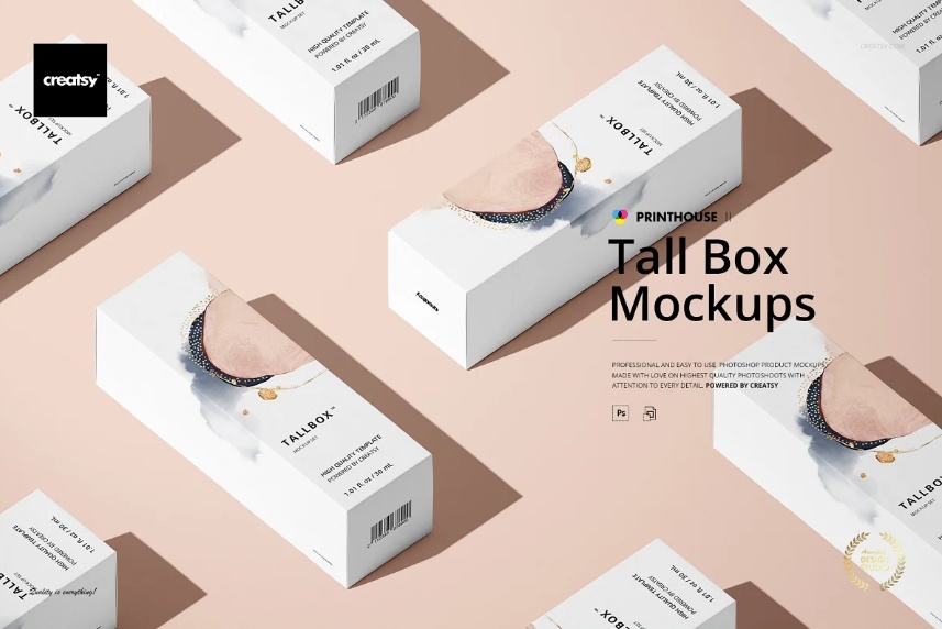 Download 15 Tall Box Mockup Psd For Branding Mockupcloud