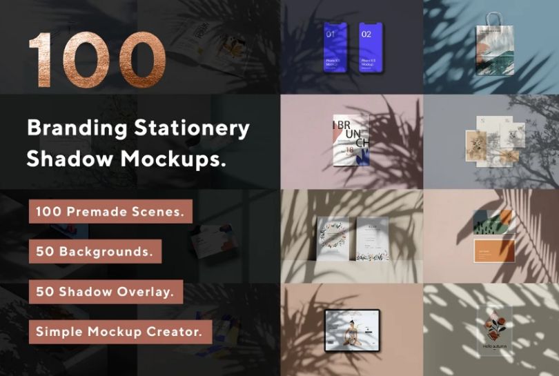 100 Stationery Branding Mockups