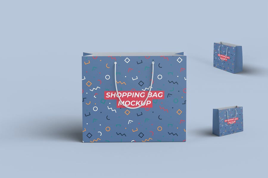 3 Editable Shopping Bag Mockups