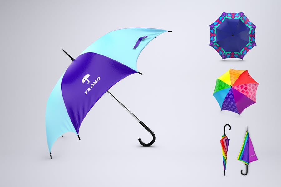 3D Umbrella Design Mockups