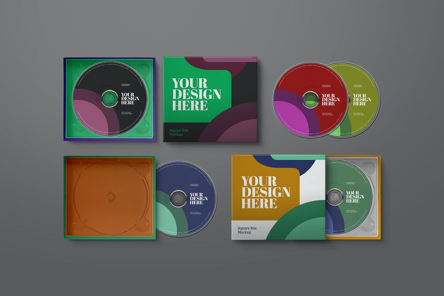 Best CD and Cover Mockup Set