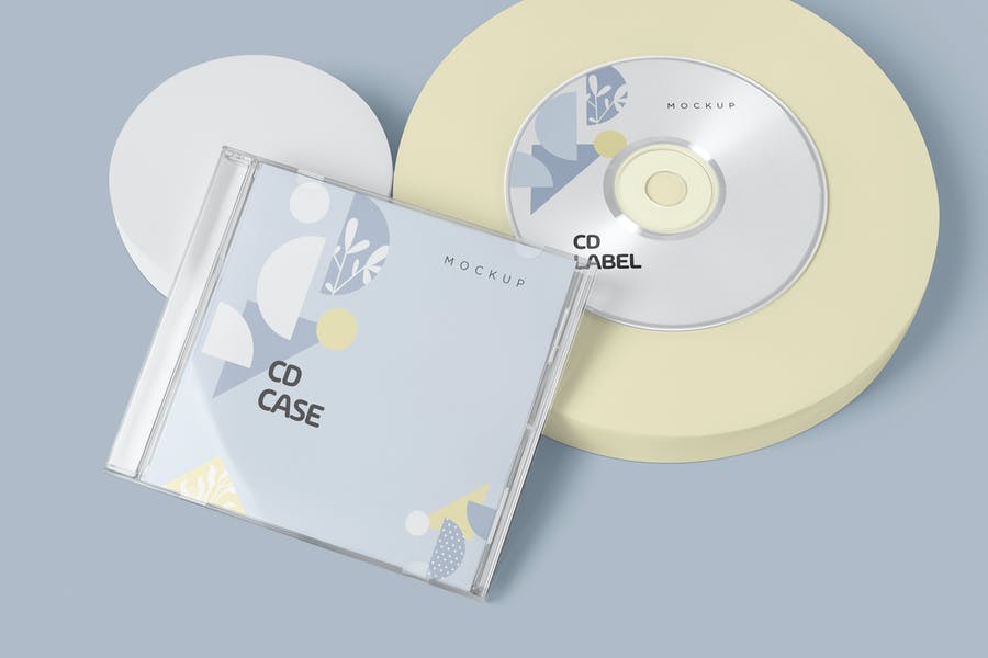 CD Label and Case mockups