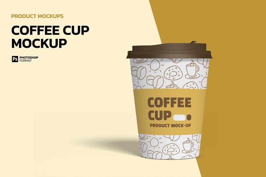 Coffee Cup with Sleeve Mockup