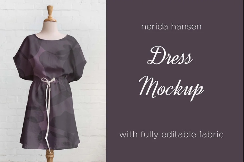 Editable Dress Pattern Mockup