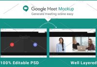 google meeting mockup