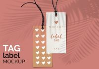 Hang tag mockup