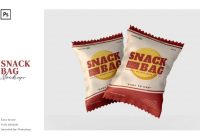 snack bag mockup