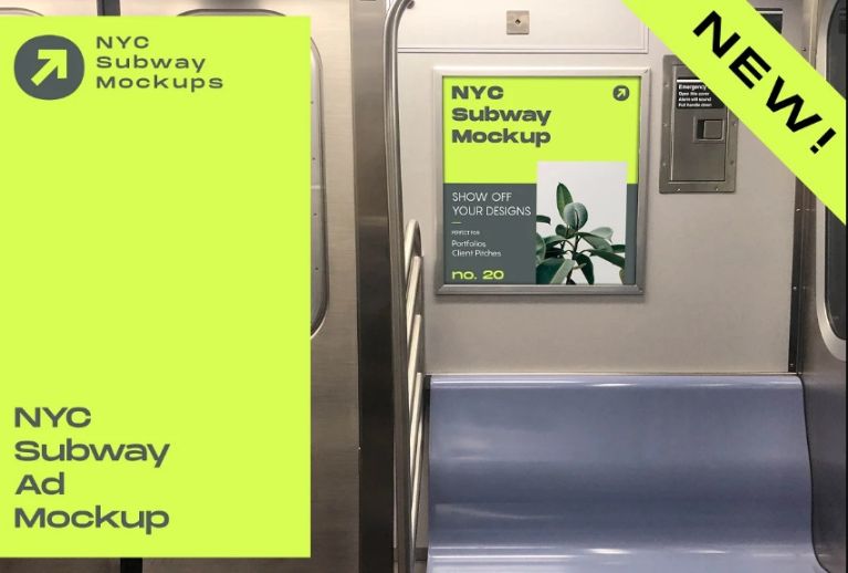 NYC Subway Poster Ad Mockup