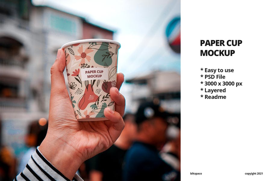 Paper Cups Mockup PSD