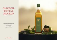 olive oil bottle mockup