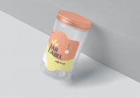 plastic jar mockups