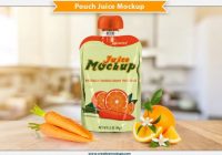 Juice pouch mockup