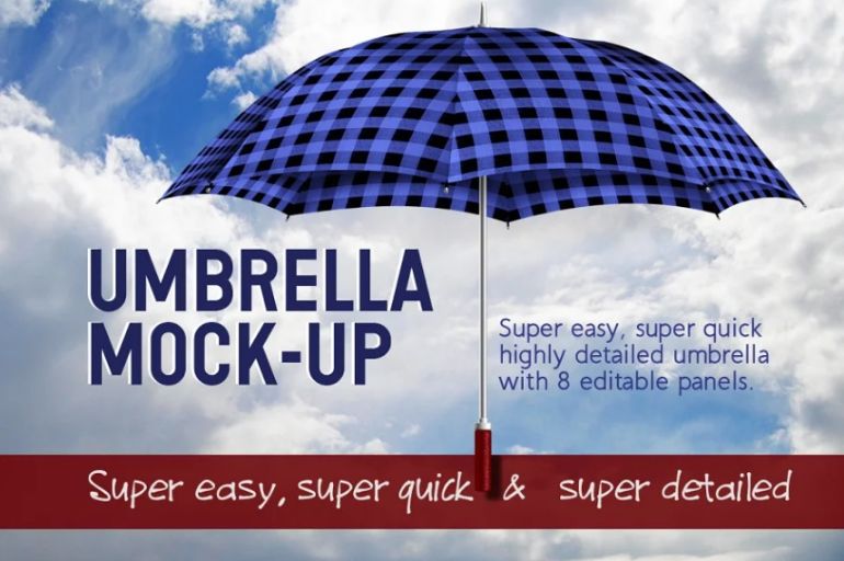 Promotional Umbrella Mockups PSD