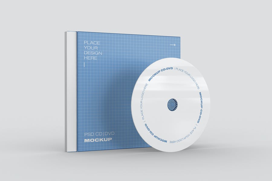 Simple CD and Case Mockups