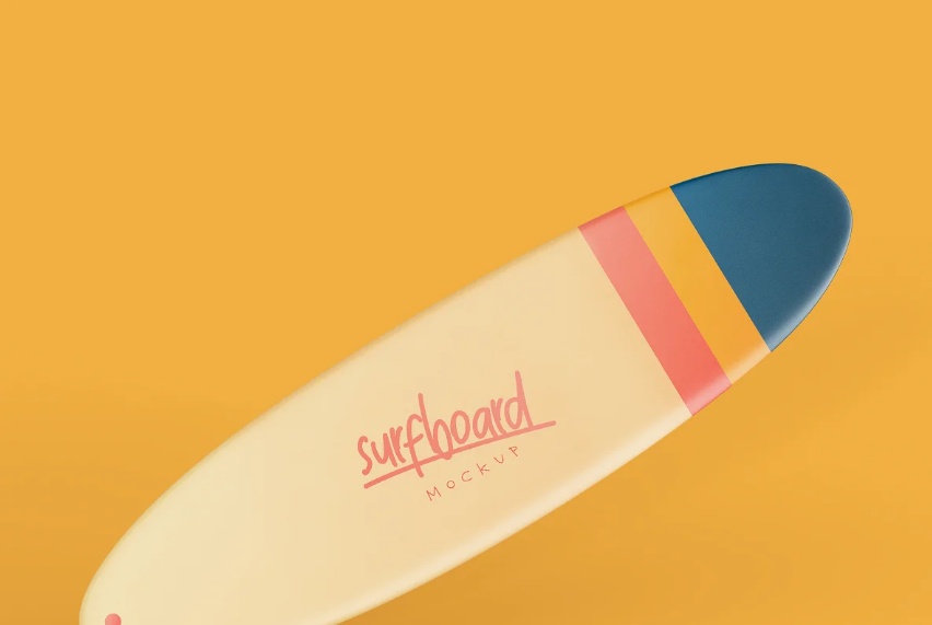 Simple Surfboard Mockup PSD