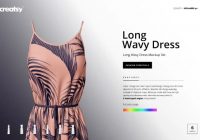 dress mockup psd