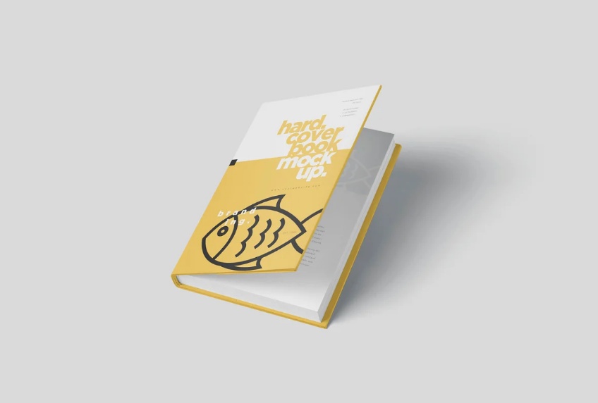 Digest Size Book Cover Mockup