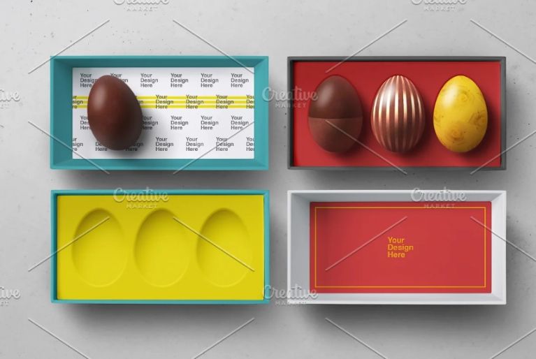 Easter Egg Box Mockup