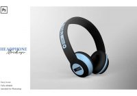 headphones mockup psd