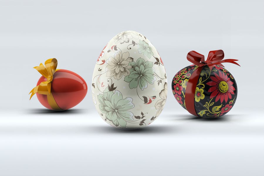 Photo Realistic Easter Egg Mockups