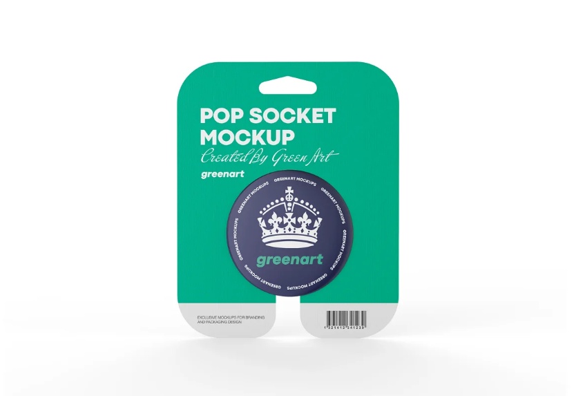 Pop Socket Package Mockup