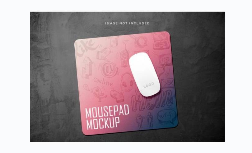Free Realistic Mouse Pad Mockup PSD