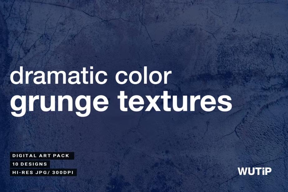 10 Colorful Grunge Vector Set