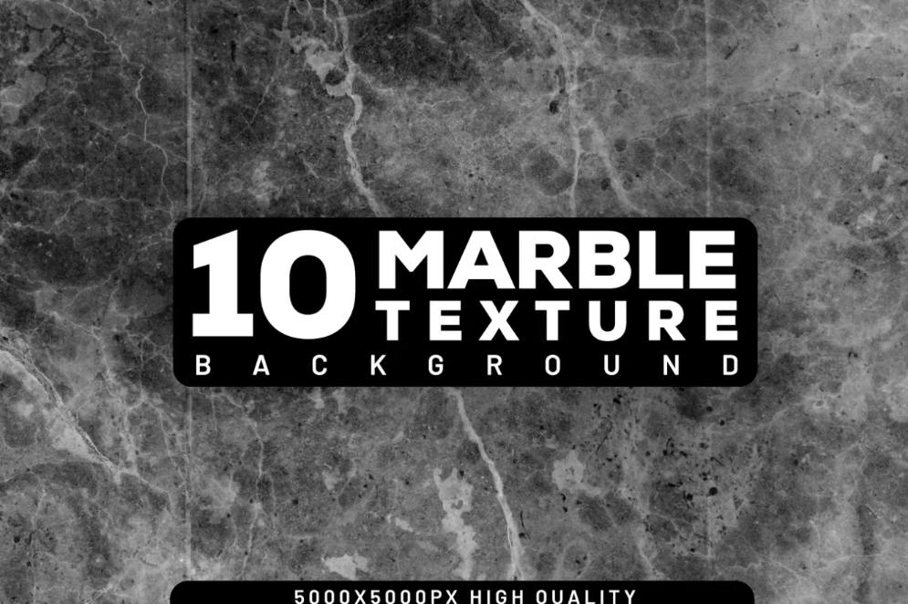 10 Marble Textures Background Set