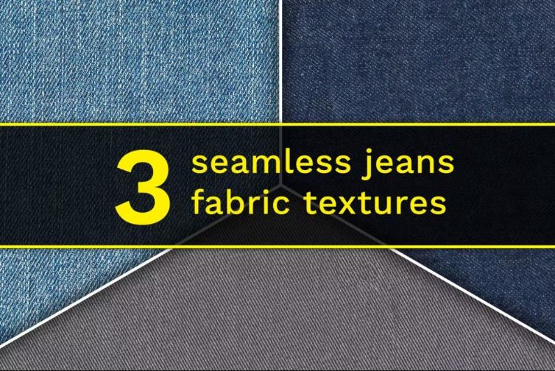 3 Seamless Jeans Texture Designs